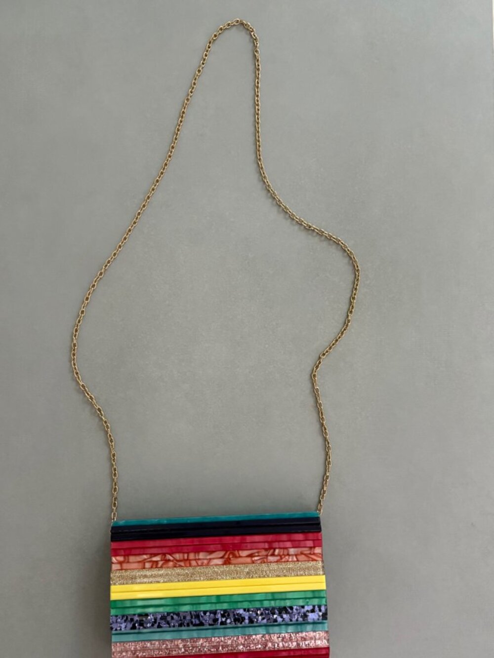 NEW KURT GEIGER PARTY ENVELOPE CLUTCH (Rainbow Color) NWT - Picture 3 of 5